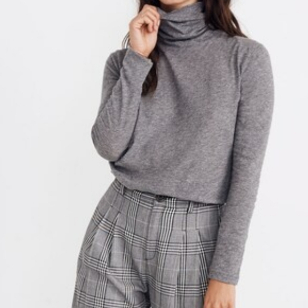 Madewell Heather Gray Turtleneck Sweater Sz L